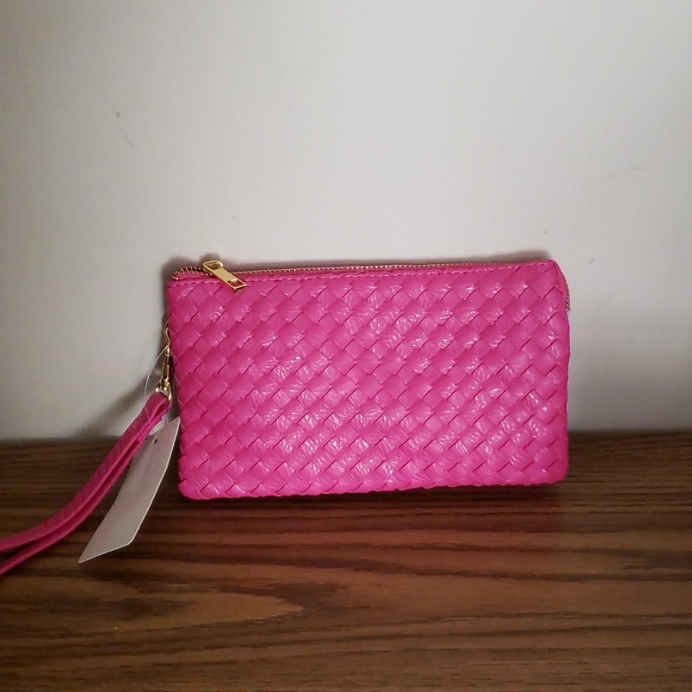 Pink Purse Crossbody/Wristlet
